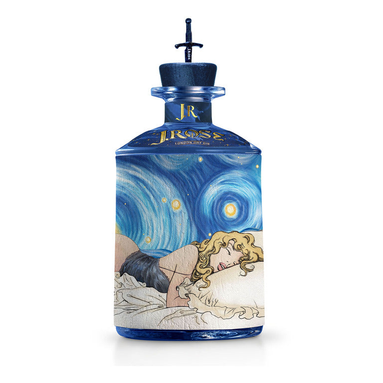 GIN J.ROSE ARTIGIANALE 70 CL JR80  + LED SOTTOBOTTIGLIA LONDON DRY